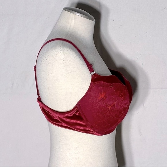 LA Senza Red Lace Beyond Sexy Classic Plunge Bra 38D - Picture 5 of 14
